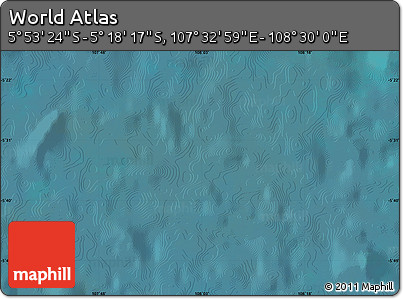 Satellite Map of the Area around 5° 35' 51" S, 108° 1' 30" E