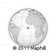 Outline Map of the Area around 5° 35' 51" S, 10° 58' 29" W, rectangular outline