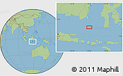 Savanna Style Location Map of the area around 5° 35' 51" S, 116° 31' 30" E