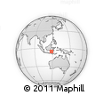 Outline Map of the Area around 5° 35' 51" S, 118° 13' 29" E, rectangular outline