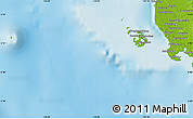 Physical Map of the area around 5° 35' 51" S, 119° 4' 29" E