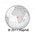 Outline Map of Malongo, rectangular outline