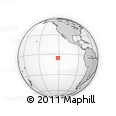 Outline Map of the Area around 5° 35' 51" S, 121° 28' 29" W, rectangular outline