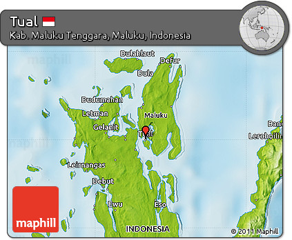 Physical Map of Tual