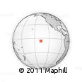 Outline Map of the Area around 5° 35' 51" S, 136° 46' 30" W, rectangular outline