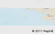Shaded Relief Panoramic Map of the area around 5° 35' 51" S, 137° 46' 30" E