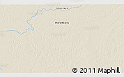 Shaded Relief 3D Map of the area around 5° 35' 51" S, 139° 28' 29" E