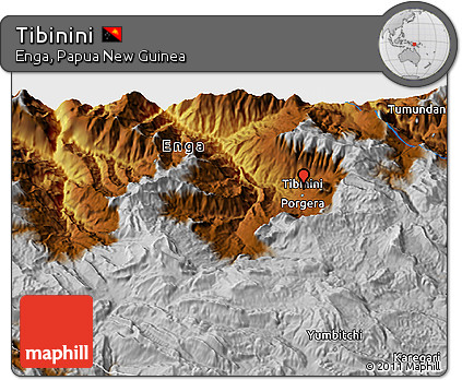 Physical 3D Map of Tibinini