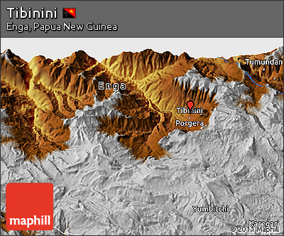 Physical 3D Map of Tibinini