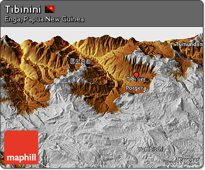 Physical 3D Map of Tibinini