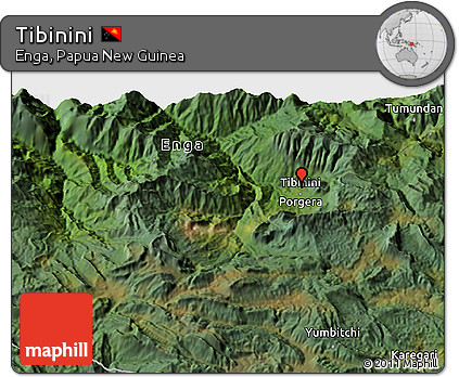 Satellite 3D Map of Tibinini