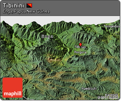 Satellite 3D Map of Tibinini