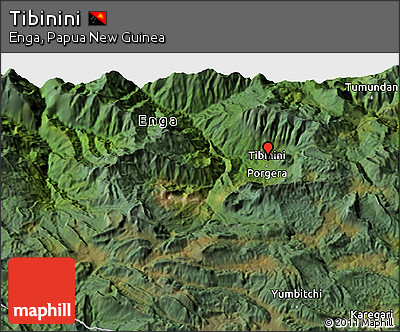 Satellite 3D Map of Tibinini