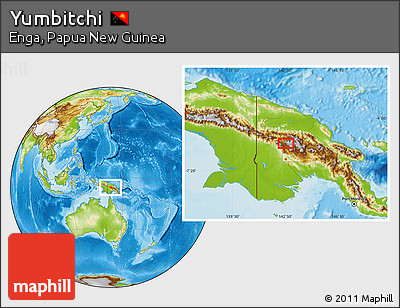 Physical Location Map of Yumbitchi