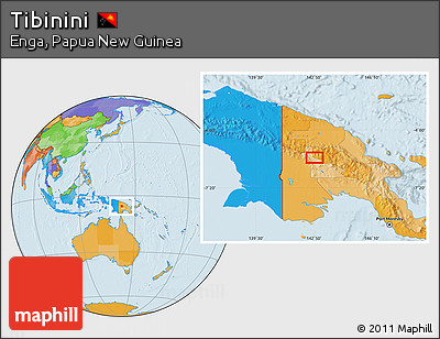 Political Location Map of Tibinini