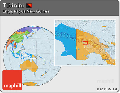 Political Location Map of Tibinini