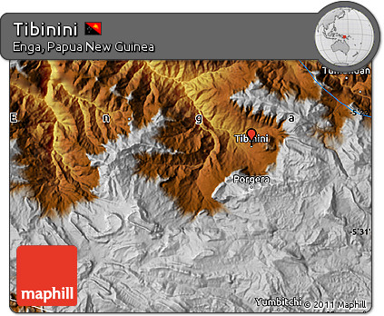 Physical Map of Tibinini