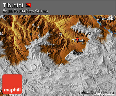 Physical Map of Tibinini