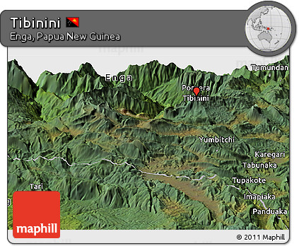 Satellite Panoramic Map of Tibinini