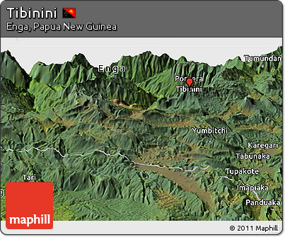 Satellite Panoramic Map of Tibinini