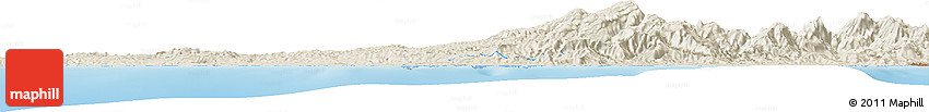 Shaded Relief Horizon Map of Numundo