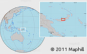 Gray Location Map of Kimbe