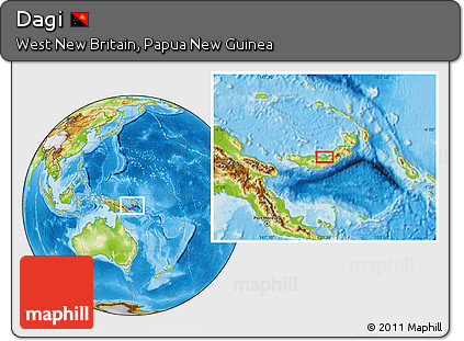 Physical Location Map of Dagi