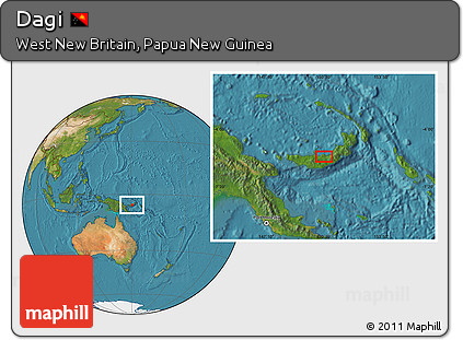 Satellite Location Map of Dagi