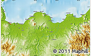 Physical Map of Kimbe