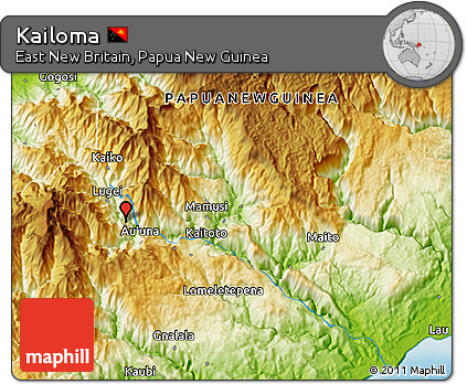 Physical 3D Map of Kailoma
