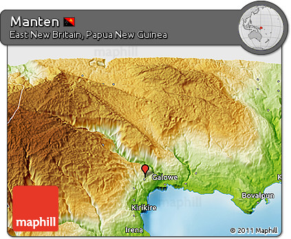 Physical 3D Map of Manten