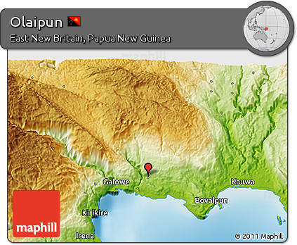 Physical 3D Map of Olaipun