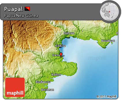 Physical 3D Map of Puapal