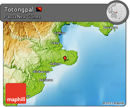 Physical 3D Map of Totongpal