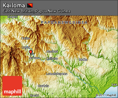 Physical 3D Map of Kailoma