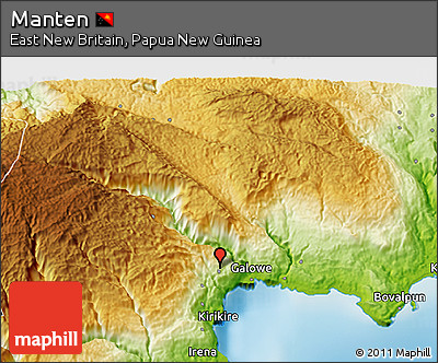 Physical 3D Map of Manten