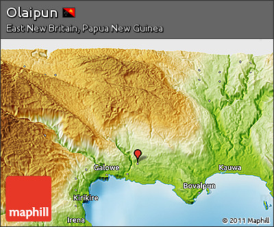 Physical 3D Map of Olaipun