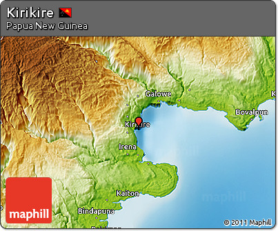 Physical 3D Map of Kirikire