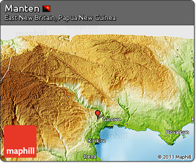 Physical 3D Map of Manten
