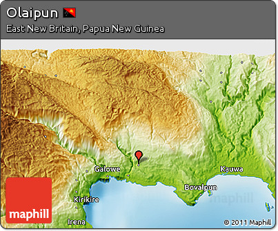 Physical 3D Map of Olaipun
