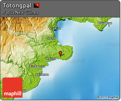Physical 3D Map of Totongpal