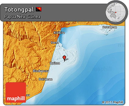 Political 3D Map of Totongpal