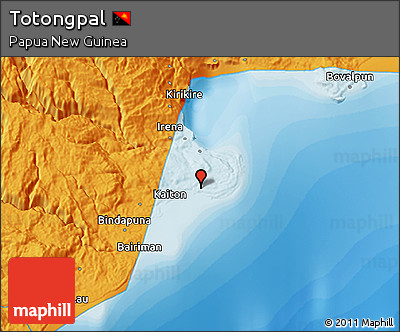 Political 3D Map of Totongpal