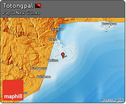 Political 3D Map of Totongpal