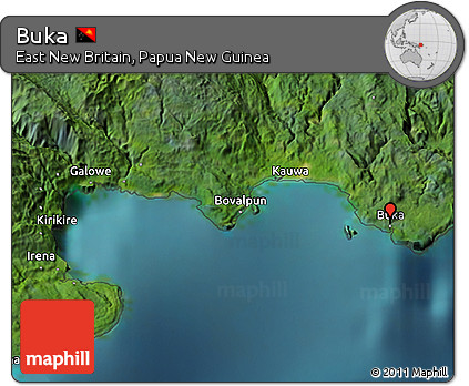 Satellite 3D Map of Buka