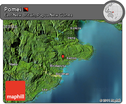 Satellite 3D Map of Pomei