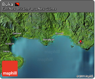 Satellite 3D Map of Buka