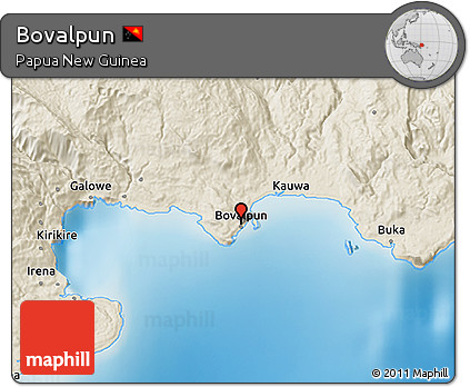 Shaded Relief 3D Map of Bovalpun
