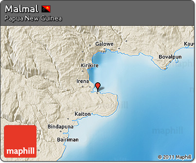 Shaded Relief 3D Map of Malmal