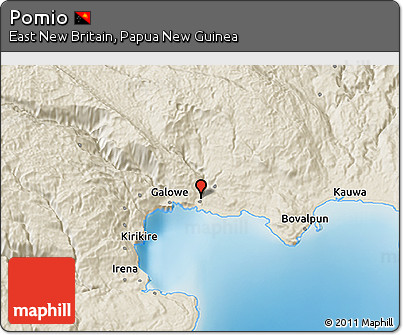 Shaded Relief 3D Map of Pomio